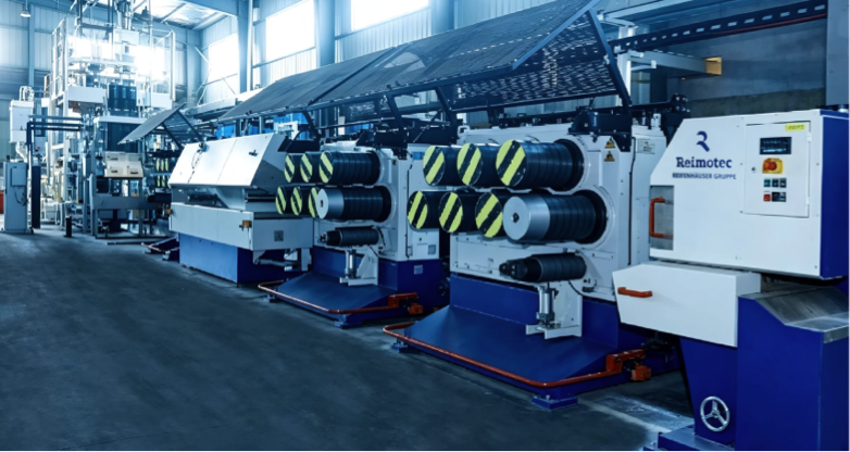 Detail of the Reimotec production line at Newton