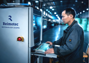 Newton operator at a Reimotec production control panel