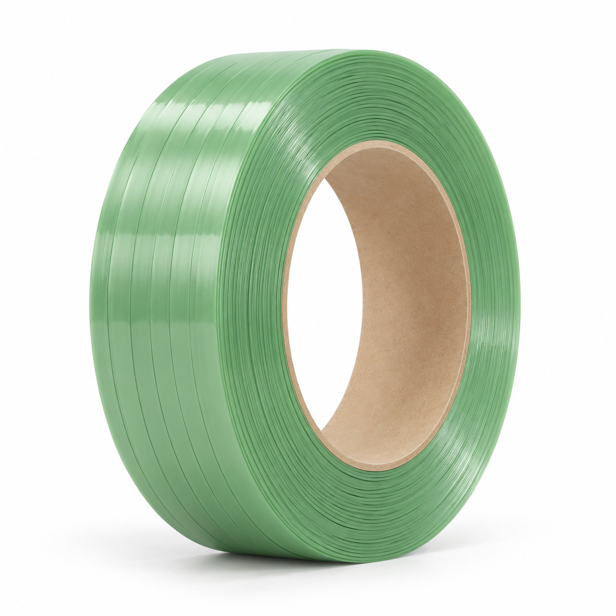 Illustrative PET strapping coil; not a photograph of this exact series
